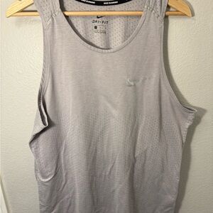Nike Dri-FIT Light Gray Running Tank